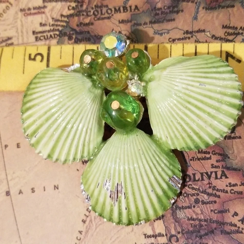 Vintage Sea Shells Brooch